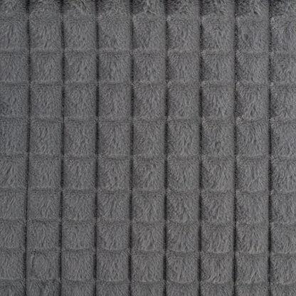 Cuvertura Canapea, Naimeed D4880L, 70x240cm, poliester, pufoasa, matlasata, Gri Inchis