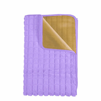 Cuvertura Canapea, Naimeed D4883M, 70x210cm, poliester, pufoasa, matlasata, Mov