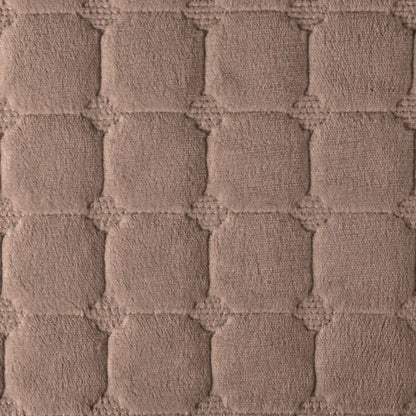 Cuvertura Canapea, Naimeed D4885L, 70x240cm, poliester, pufoasa, matlasata, Maro Inchis