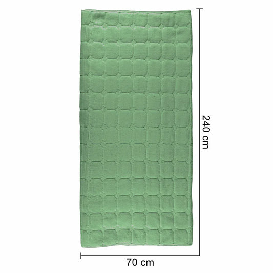 Cuvertura Canapea, Naimeed D4886L, 70x240cm, poliester, pufoasa, matlasata, Verde