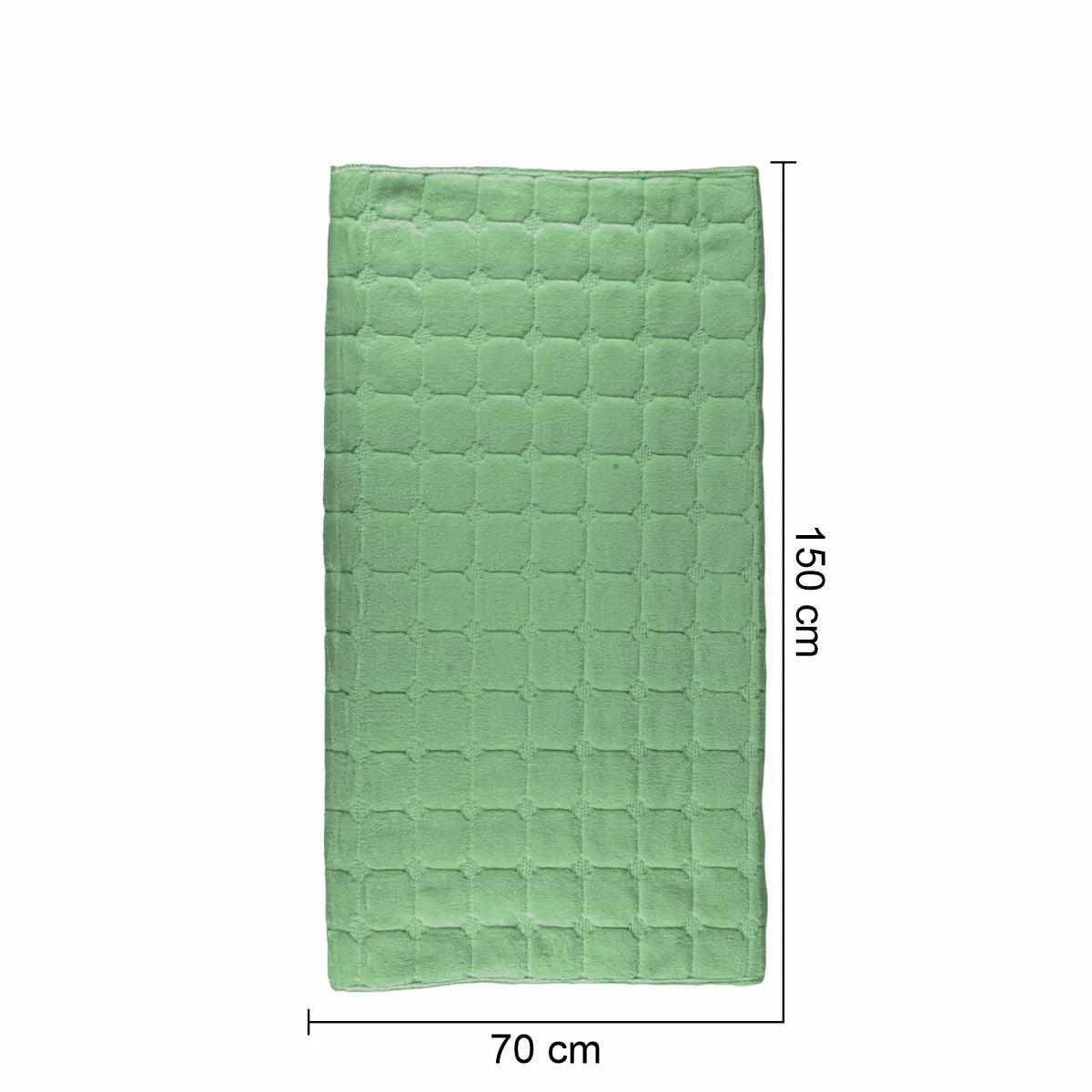 Cuvertura Canapea, Naimeed D4886S, 70x150cm, poliester, pufoasa, matlasata, Verde