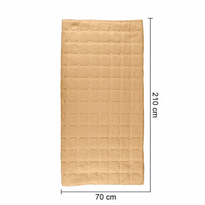 Cuvertura Canapea, Naimeed D4887M, 70x210cm, poliester, pufoasa, matlasata, Maro Deschis