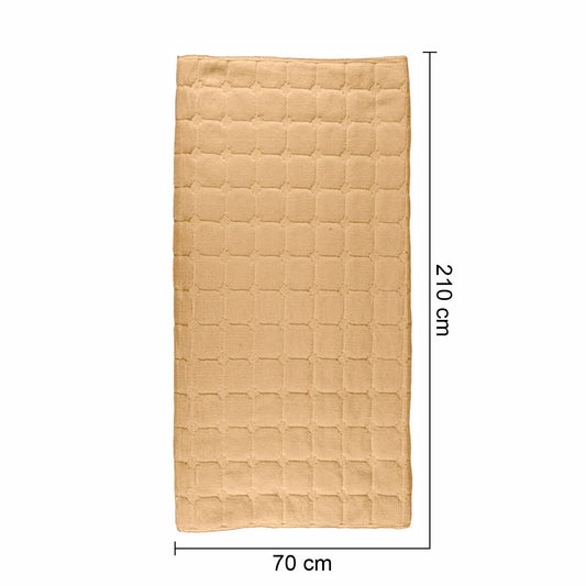 Cuvertura Canapea, Naimeed D4887M, 70x210cm, poliester, pufoasa, matlasata, Maro Deschis