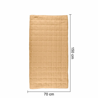 Cuvertura Canapea, Naimeed D4887S, 70x150cm, poliester, pufoasa, matlasata, Maro Deschis