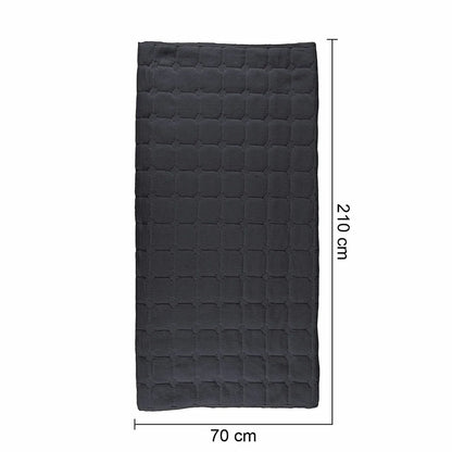 Cuvertura Canapea, Naimeed D4888M, 70x210cm, poliester, pufoasa, matlasata, Negru