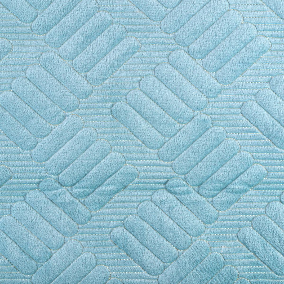 Cuvertura Canapea, Naimeed D4897S, 70x150cm, poliester, pufoasa, matlasata, Turcoaz