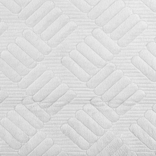 Cuvertura Canapea, Naimeed D4898L, 70x240cm, poliester, pufoasa, matlasata, Alb
