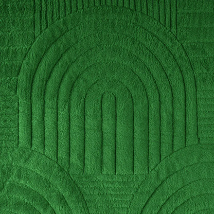 Cuvertura Canapea, Naimeed D4900M, 70x210cm, poliester, pufoasa, matlasata, Verde