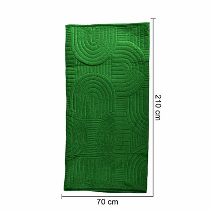 Cuvertura Canapea, Naimeed D4900M, 70x210cm, poliester, pufoasa, matlasata, Verde