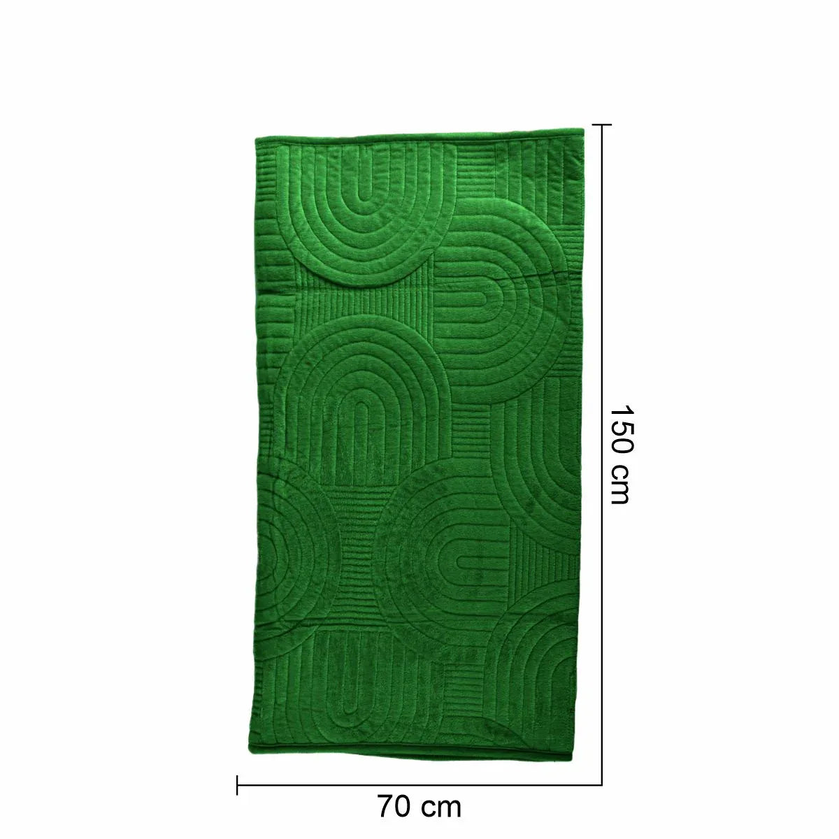 Cuvertura Canapea, Naimeed D4900S, 70x150cm, poliester, pufoasa, matlasata, Verde