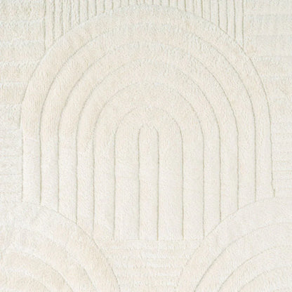 Cuvertura Canapea, Naimeed D4901L, 70x240cm, poliester, pufoasa, matlasata, Crem