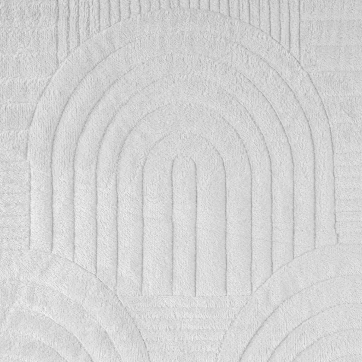 Cuvertura Canapea, Naimeed D4903S, 70x150cm, poliester, pufoasa, matlasata, Alb