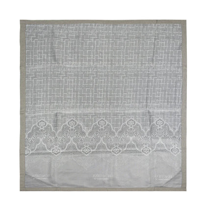 Set lenjerie pat dublu, latime 145cm, Naimeed D4913, model Beautiful, Gri