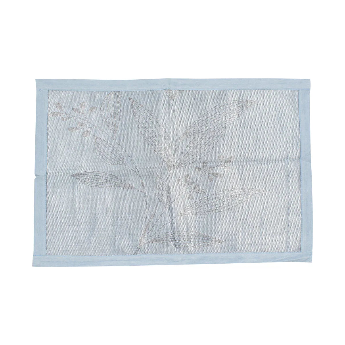 Set lenjerie pat dublu, latime 145cm, Naimeed D4913, model Romantic, Albastru