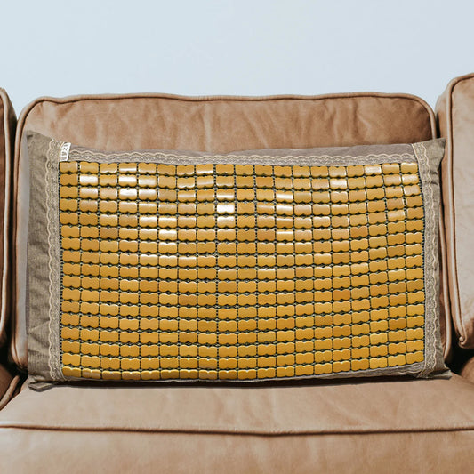 Fata de perna, model din bambus, Naimeed D4923, Maro, Broderie alba