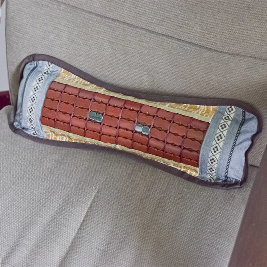 Perna ortopedica, rulou cu frunze de ceai, model din bambus, Naimeed D4931, Gri