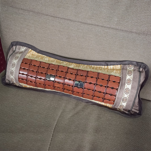 Perna ortopedica, rulou cu frunze de ceai, model din bambus, Naimeed D4931, Maro