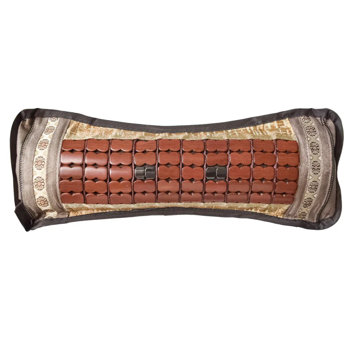 Perna ortopedica, rulou cu frunze de ceai, model din bambus, Naimeed D4931, Maro