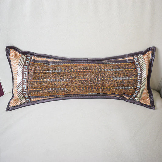 Perna ortopedica, rulou cu frunze de ceai, Naimeed D4932, Maro