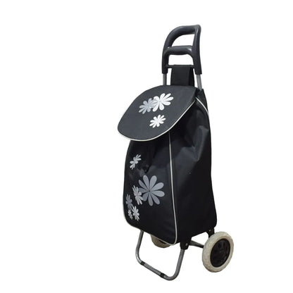 Carucior de piata pliabil, Naimeed D4942, 2 roti, 37 L, Negru