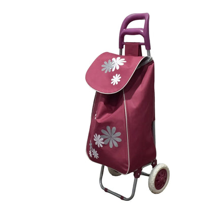 Carucior de piata pliabil, Naimeed D4942, 2 roti, 37 L, Rosu