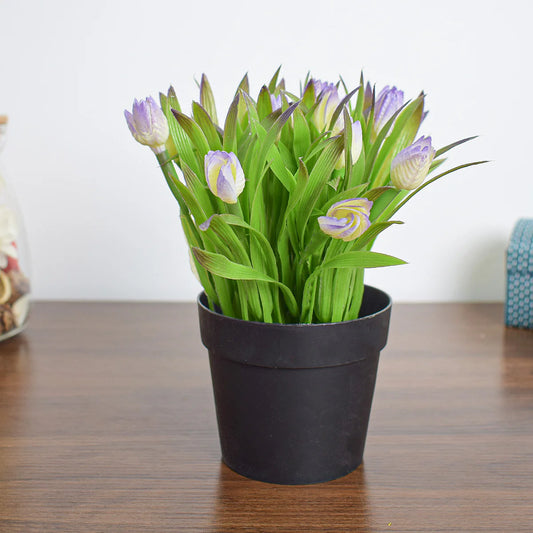 Aranjament floral artificial, in ghiveci, Naimeed D4953, Mov