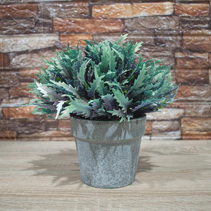 Planta Artificiala cu Ghiveci, D4955, Turcoaz