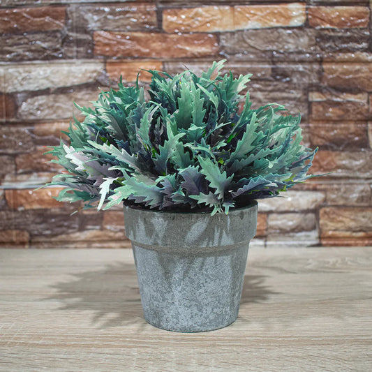 Planta Artificiala cu Ghiveci, D4955, Turcoaz