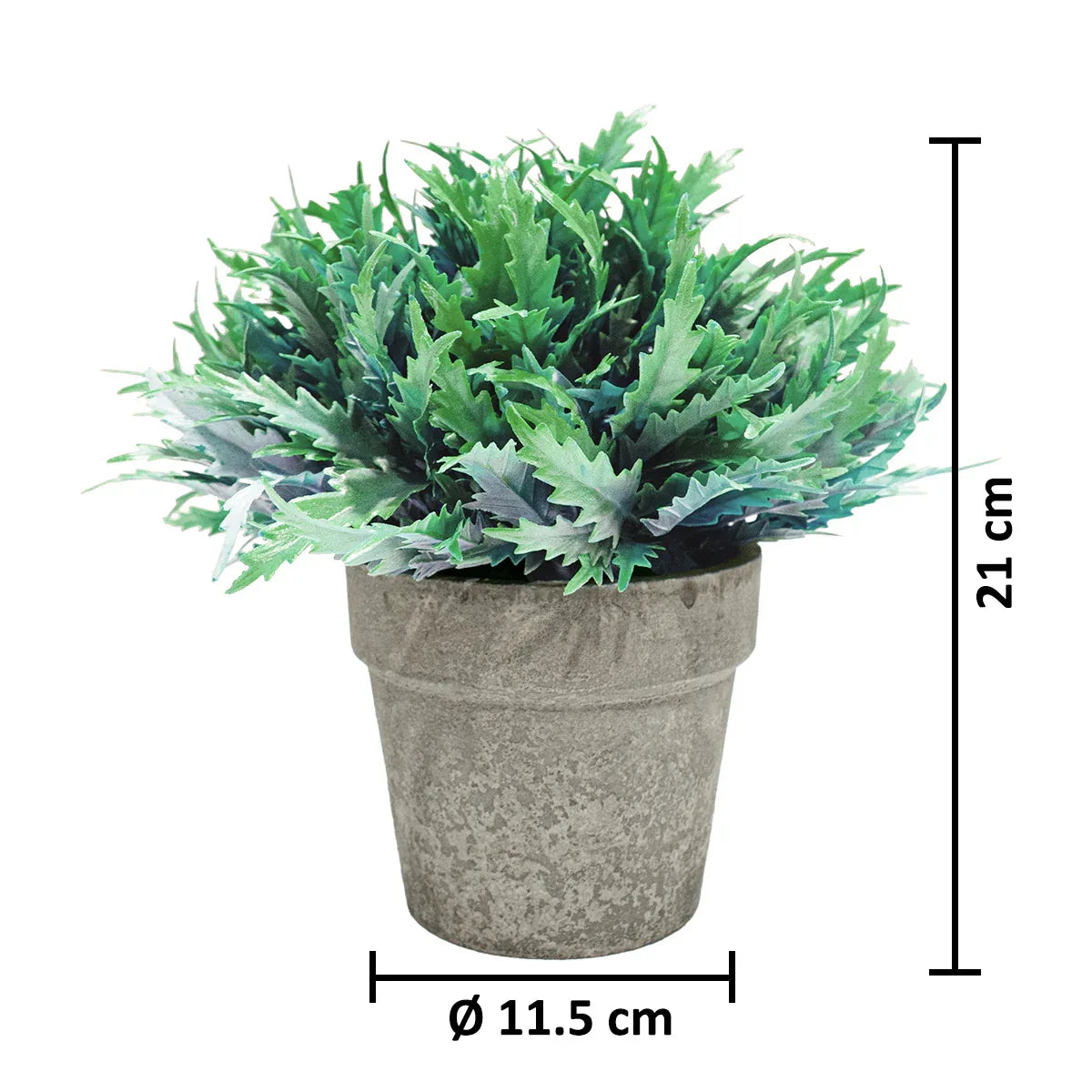 Planta Artificiala cu Ghiveci, D4955, Turcoaz