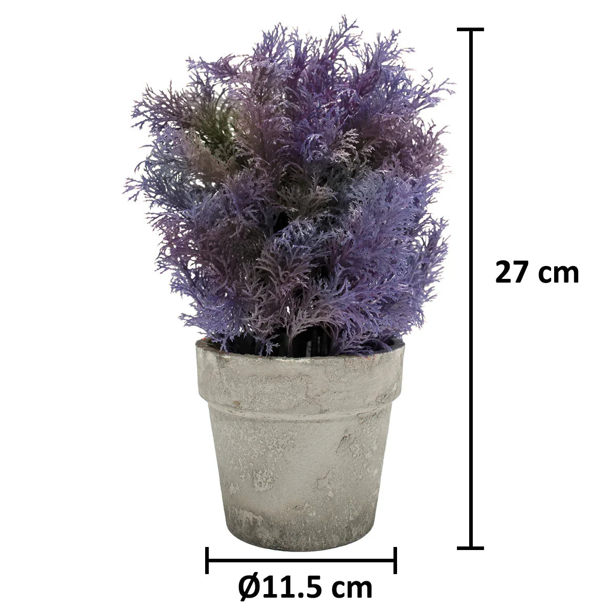 Planta Artificiala cu Ghiveci, D4956, Mov