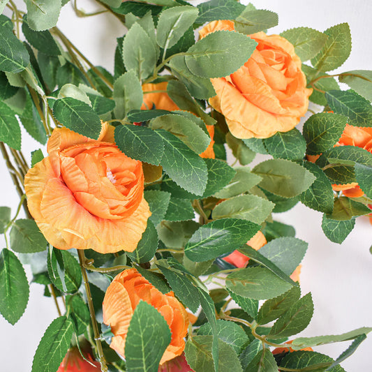 Planta artificiala curgatoare, inaltime 80cm, Naimeed D5011, Portocaliu