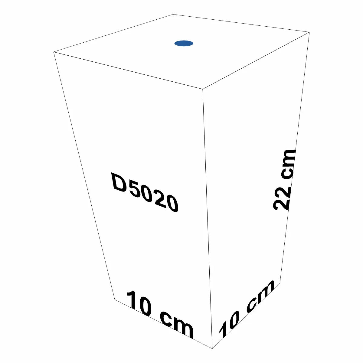 Pahar cu capac si pai, Naimeed D5020, Albastru-unicorn