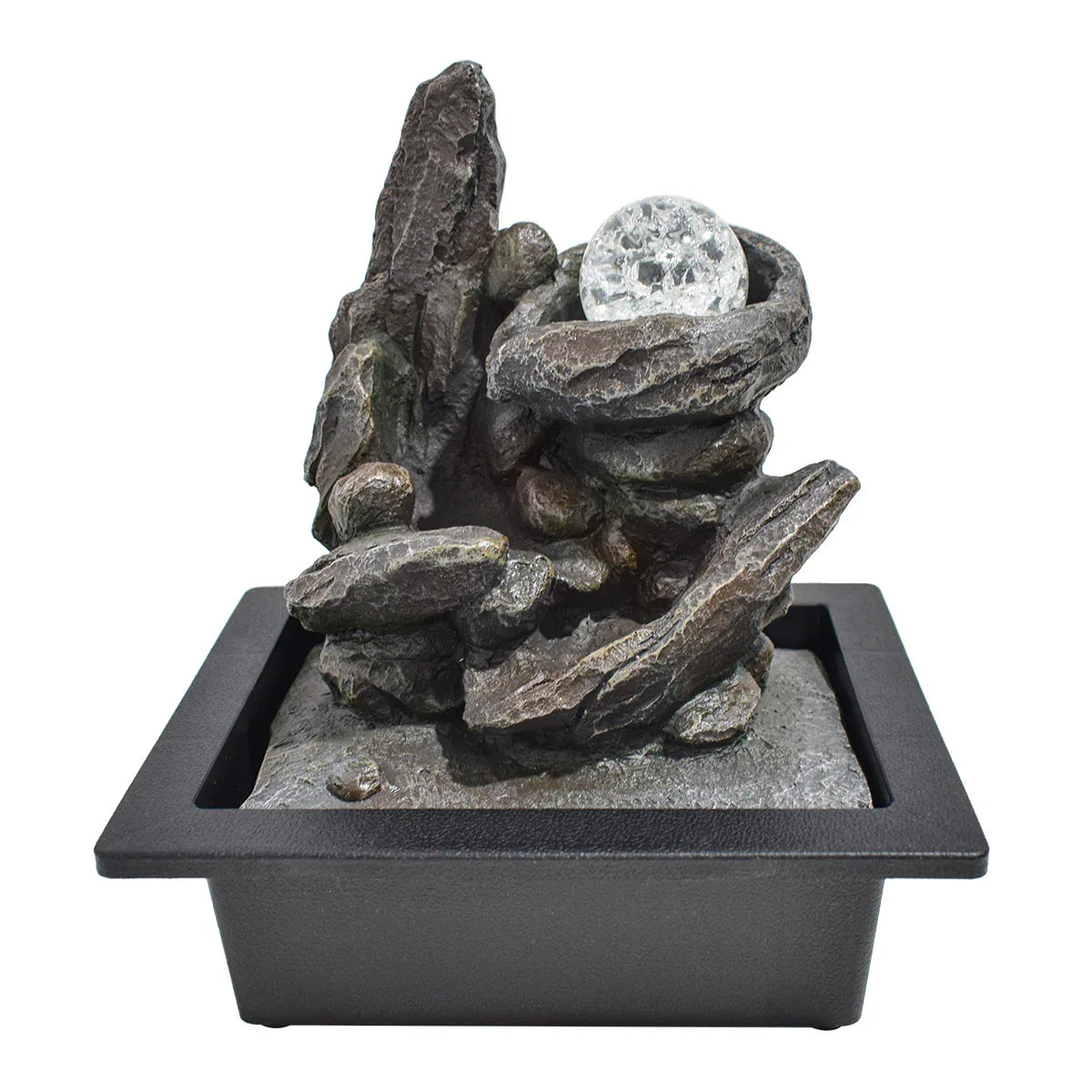 Fantana arteziana, Feng Shui, LED, pompa submersibila, Naimeed D5053, 23x18x28cm