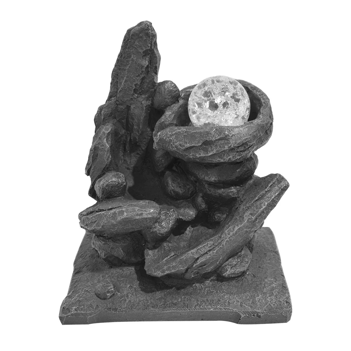 Fantana arteziana, Feng Shui, LED, pompa submersibila, Naimeed D5053, 23x18x28cm