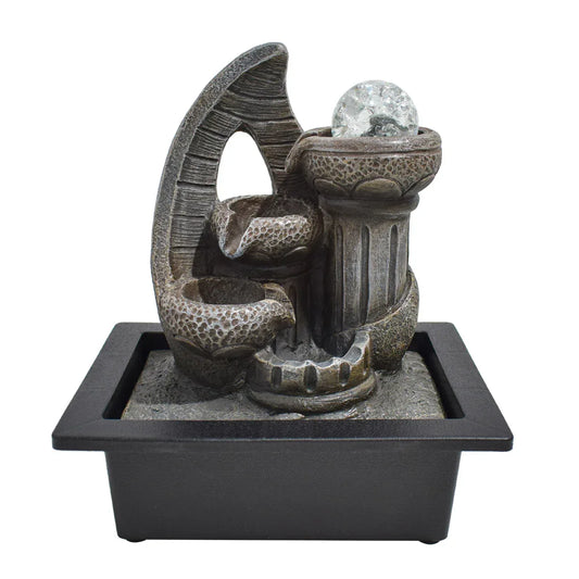 Fantana arteziana, Feng Shui, LED, pompa submersibila, Naimeed D5054, 23x18x29cm