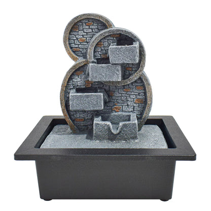 Fantana arteziana, Feng Shui, LED, pompa submersibila, Naimeed D5060, 23x17x28cm