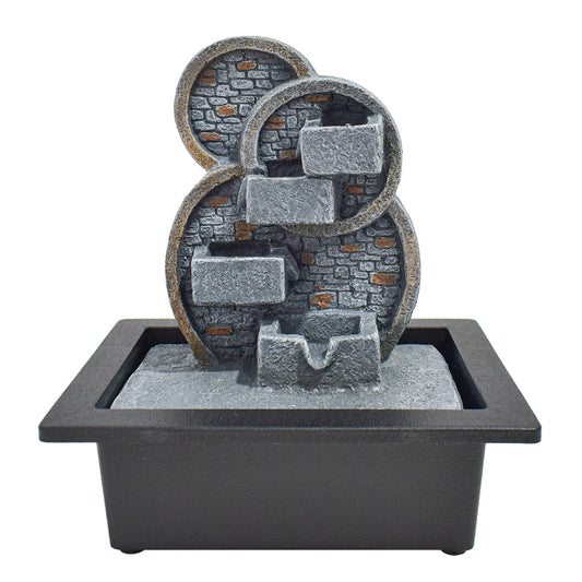 Fantana arteziana, Feng Shui, LED, pompa submersibila, Naimeed D5060, 23x17x28cm