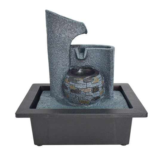 Fantana arteziana, Feng Shui, LED, pompa submersibila, Naimeed D5061, 23x17x27cm