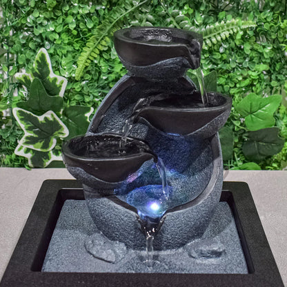 Fantana arteziana, Feng Shui, LED, pompa submersibila, Naimeed D5062, 23x18x28cm
