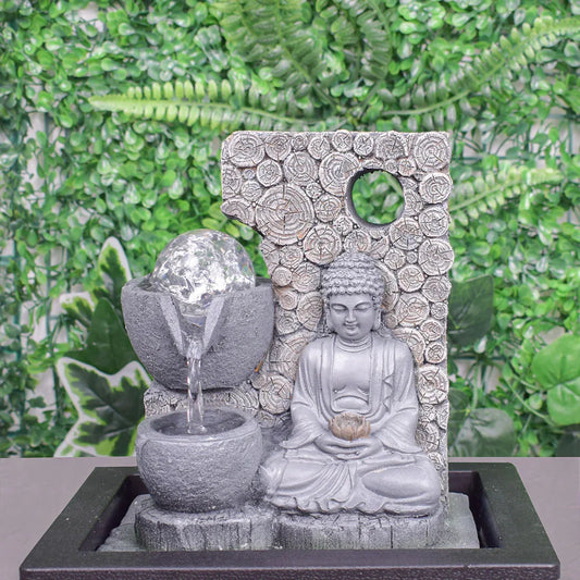 Fantana arteziana, Feng Shui, LED, pompa submersibila, Naimeed D5064, 23x17x29cm