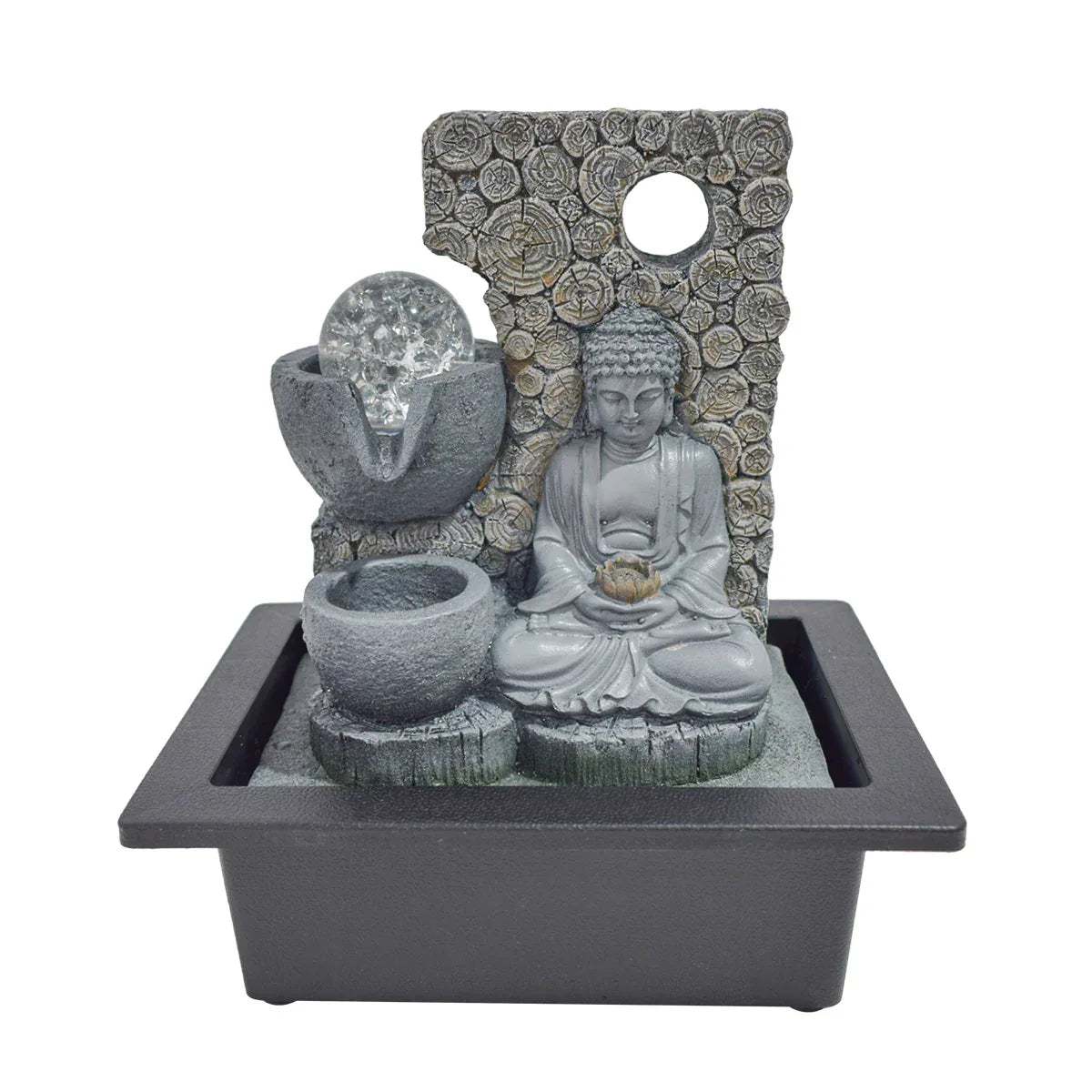 Fantana arteziana, Feng Shui, LED, pompa submersibila, Naimeed D5064, 23x17x29cm