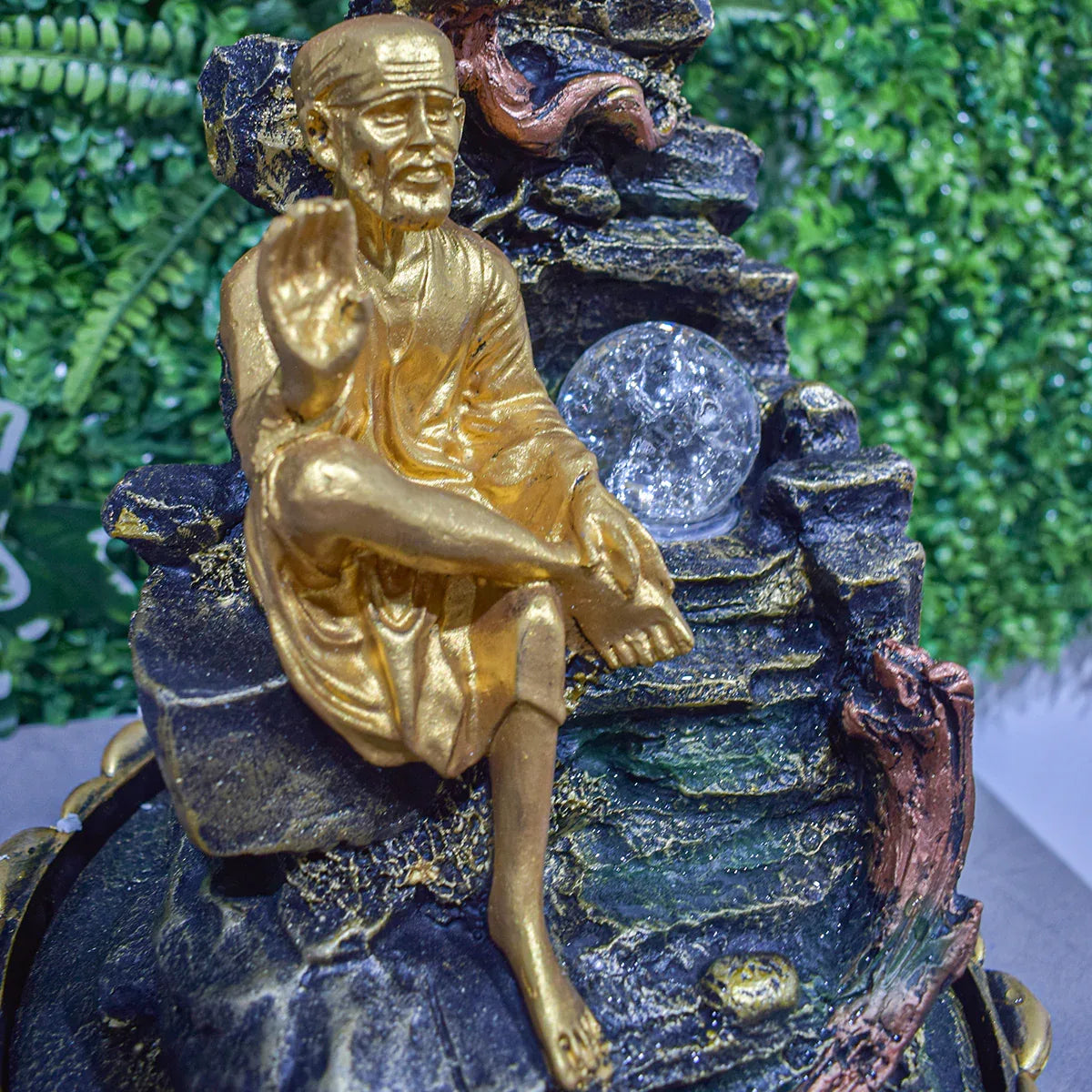 Fantana arteziana, Feng Shui, LED, pompa submersibila, Naimeed D5073, 26x26x38cm