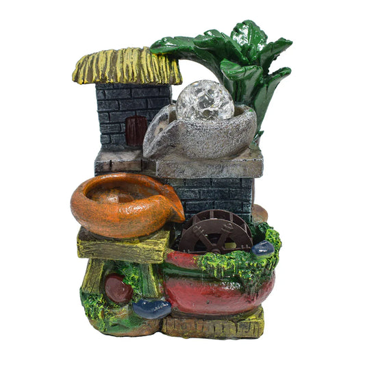 Fantana arteziana, LED, pompa submersibila, Naimeed D5085, 13x11x20cm