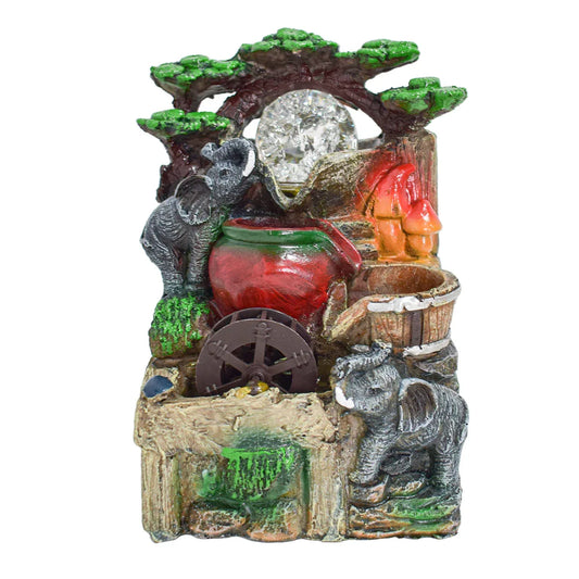 Fantana arteziana, LED, pompa submersibila, Naimeed D5086, 14x12x20cm