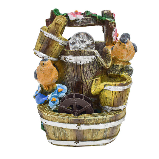 Fantana arteziana, LED, pompa submersibila, Naimeed D5088, 14x12x20cm