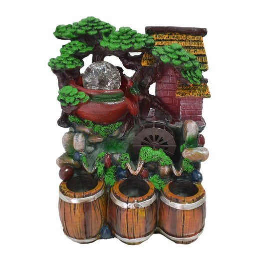 Fantana arteziana, LED, pompa submersibila, Naimeed D5094, 19x15x27cm