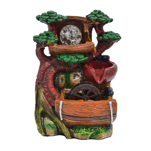 Fantana arteziana, LED, pompa submersibila, Naimeed D5099, 18x14x26cm