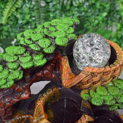 Fantana arteziana, LED, pompa submersibila, Naimeed D5105, 19x16x25cm