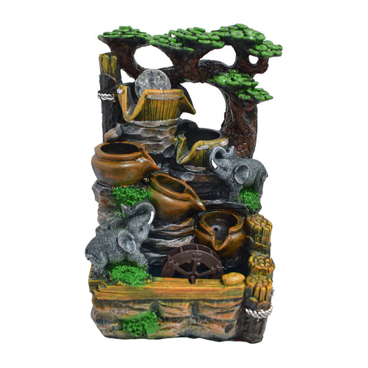 Fantana arteziana, LED, pompa submersibila, Naimeed D5110, 22x19x37cm