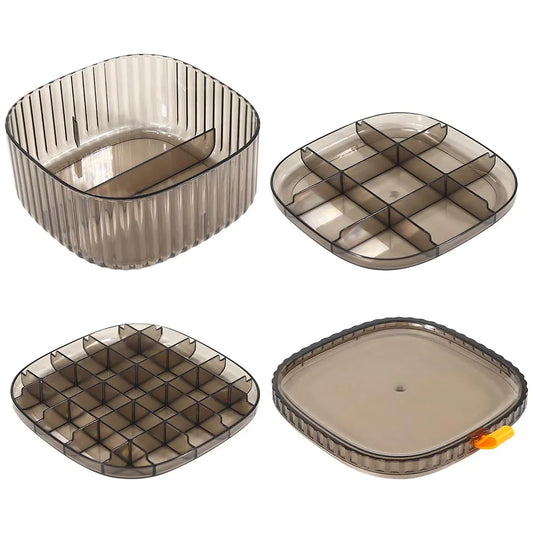 Cutie bijuterii, Naimeed D5176, 3 nivele, Negru